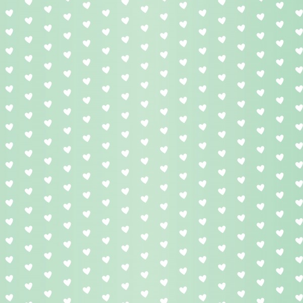 Spring Green Heart Shape Pattern Digital Download